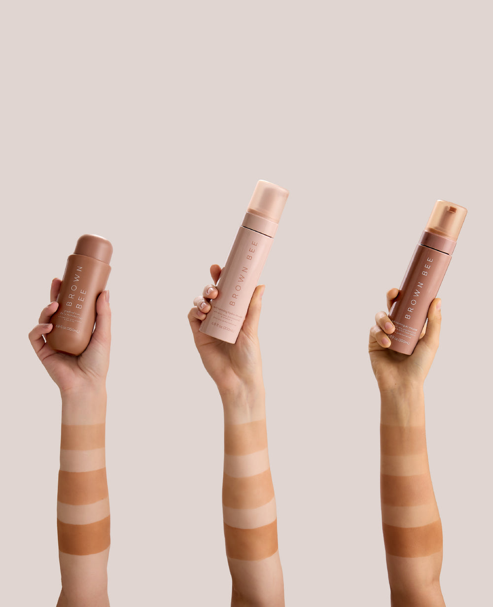 Shop the best sunless self-tanning tanning mousse at Brown Bee.