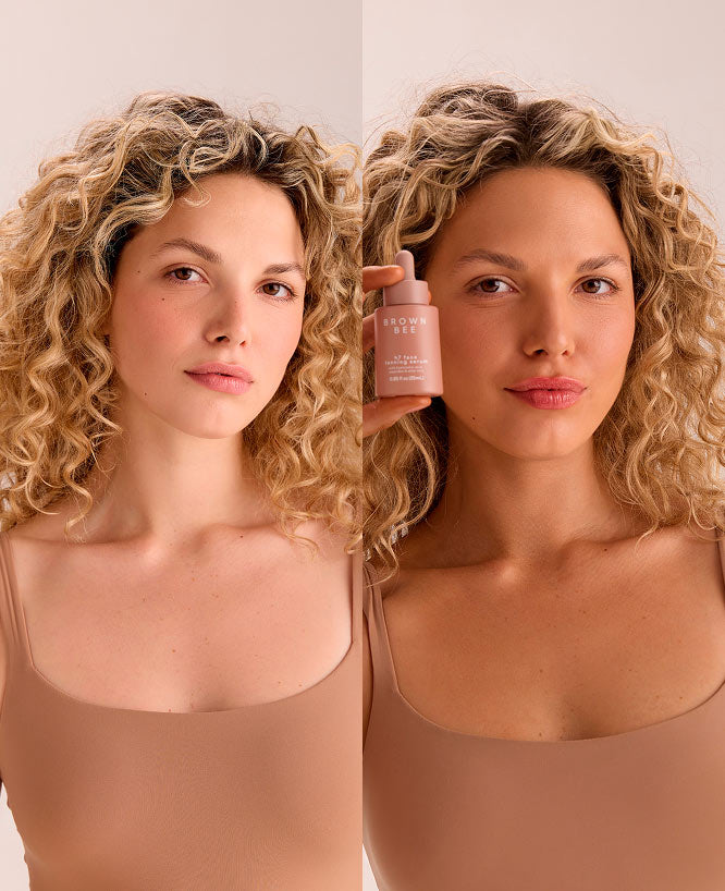 Tanning With Self-Tanner | Brown Bee Self-Tanning Serum