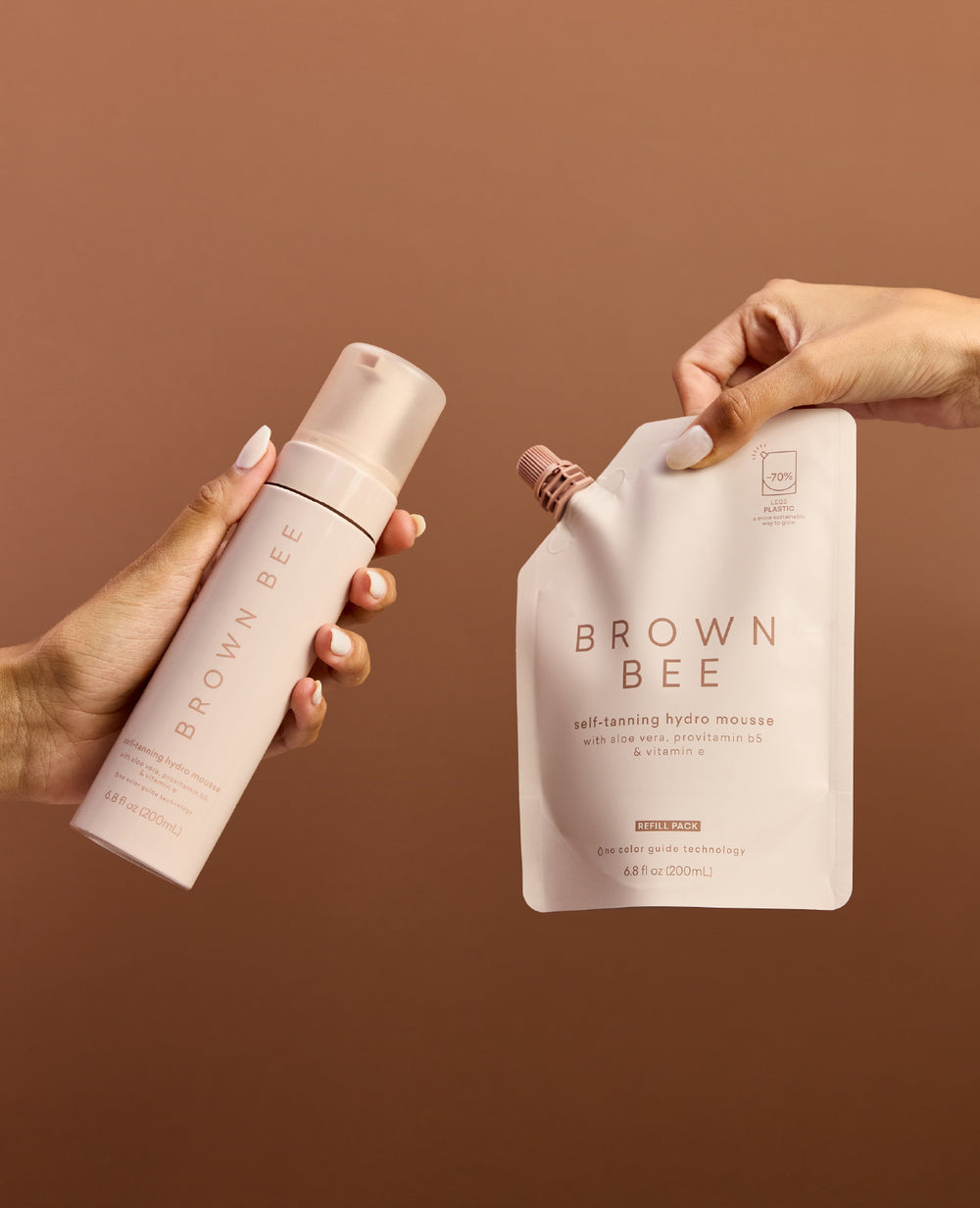 Shop the best sunless self-tanning tanning mousse at Brown Bee.